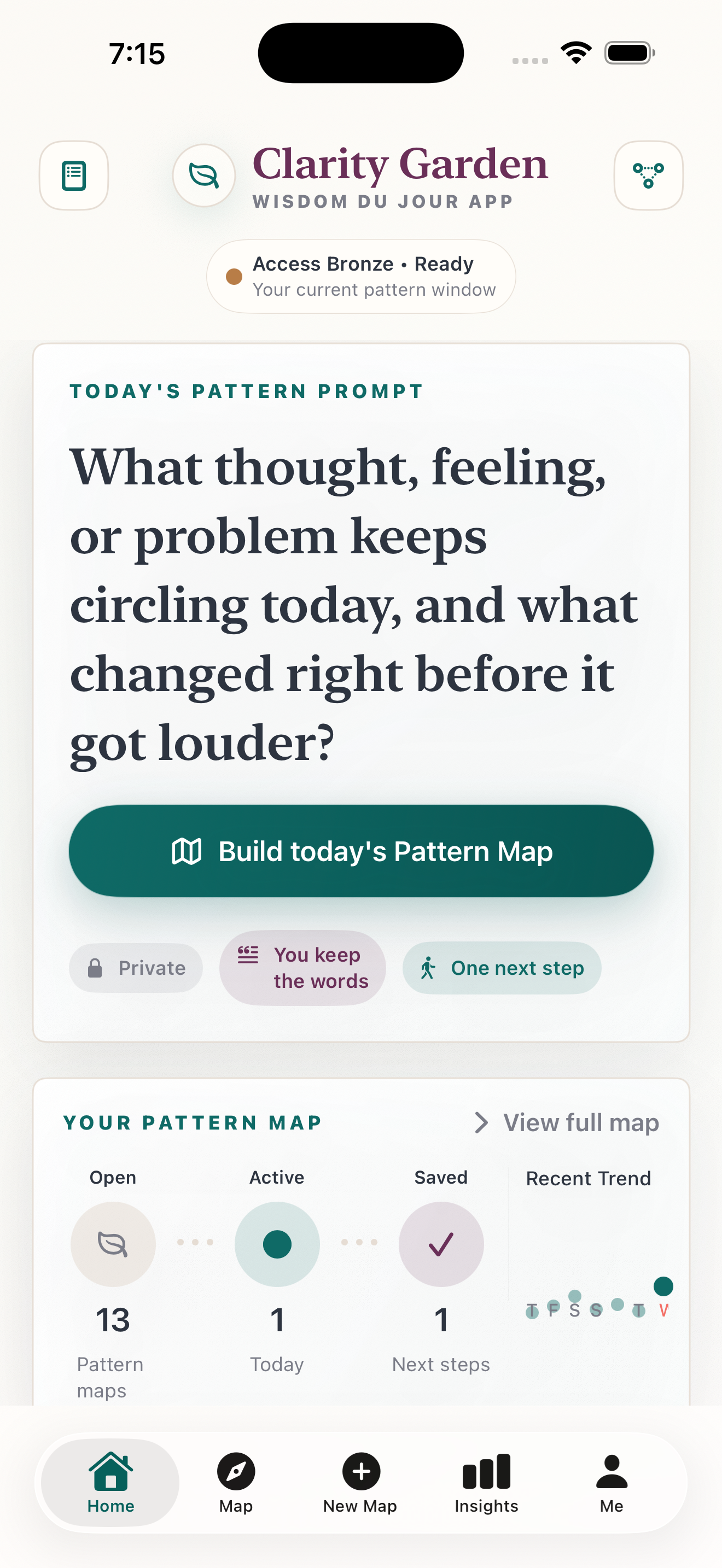 Clarity Garden Pattern Map preview