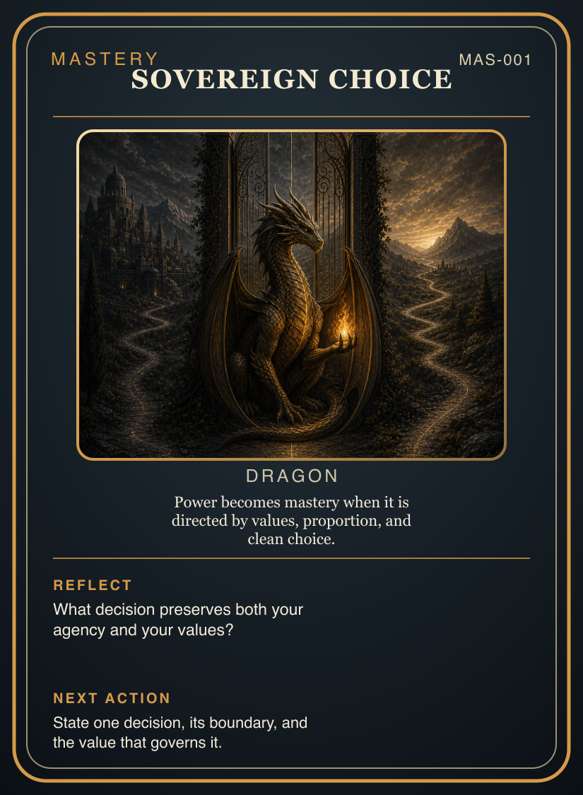 Sovereign Choice reflection card